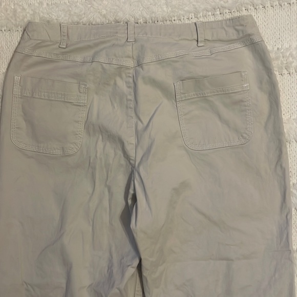 Vintage Crazy Horse Liz Claiborne capris stretch crop ankle pants khaki … - Picture 9 of 16